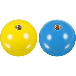 Arcade Game Joystick Head Rocker Ball Top - Yellow/Blue